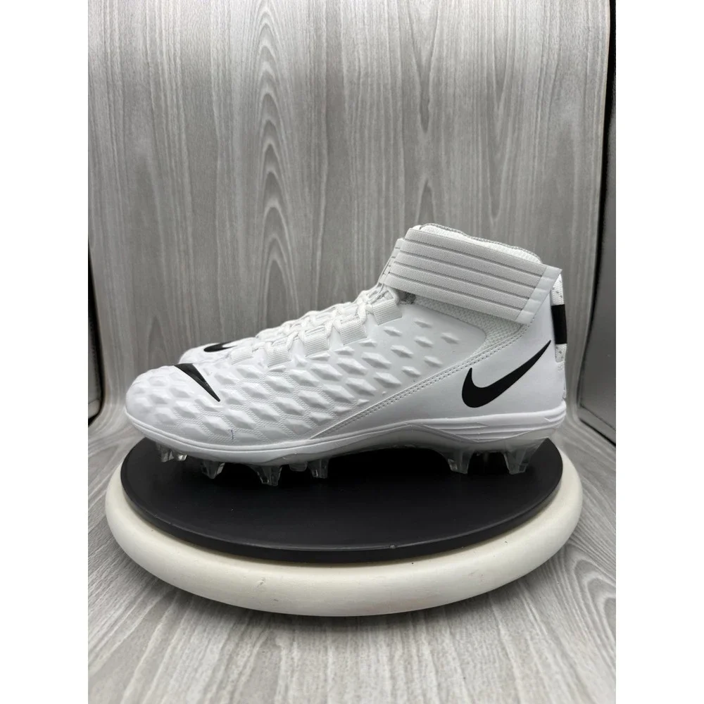 Nike Force Savage Pro 2 Mens Size 11 White Black Football Cleats AH4000-100 NEW